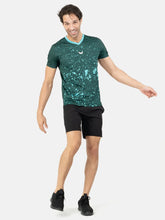 Marble Dri-Fit Padel T-Shirt - Green